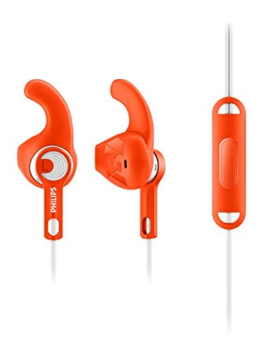 PHILIPS Actionfit SHQ1305OR/00 Wired Headphone with Mic (Orange)