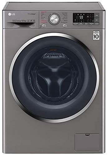 LG 10.5 kg Inverter Wi-Fi Fully-Automatic Front Loading Washing Machine (F4J8JSP2S, Stone Silver, Inbuilt Heater)