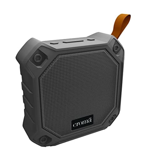 Croma 5W Portable Bluetooth Speaker with 21 Hours Play time at mid Volume, Bluetooth v5.0, Multiple connectivity Modes, True Wireless Technology (12 Months Warranty) (CREMP2101sBTSP, Grey)