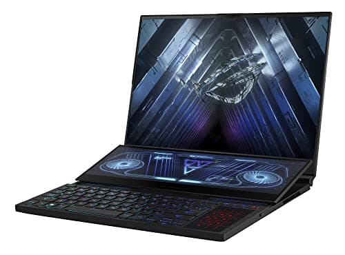 ASUS ROG Zephyrus Duo 16 (2022), 16" (40.64 cm) QHD+ 16:10 165Hz/3ms, AMD Ryzen 9 6900HX, 16GB RTX 3080 Ti, Dual-Screen Gaming Laptop (32GB/2TB SSD/Win 11/with Office/Black/2.60 Kg), GX650RXZ-LO227WS