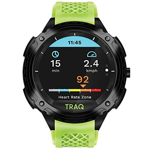 Traq by Titan Triathlon Running, Cycling, and Swimming GPS Unisex Smartwatch with Heart Rate Monitoring and Upto 7 Days of Battery Life 75004PP03