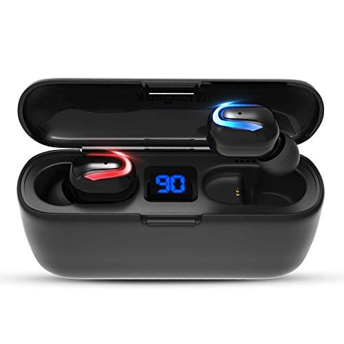 DIGITEK® AIRDRUM in-Ear Ture Wireless Earbuds (TWS) | with Premium Deep Bass | Bluetooth 5.0 | Upto 4 Hours Playtime | in-Built Mic | and LED Display