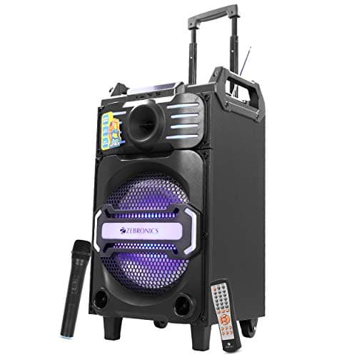 Zebronics ZEB-100 MOVING MONSTER X10 Wireless Bluetooth Trolley DJ Speaker With Supporting Dual BT, SD Card, Dual USB, AUX, FM, Remote Control, Wirele