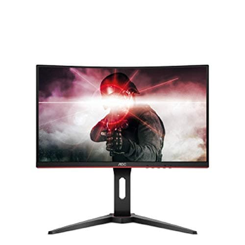 (Renewed) AOC 23.6-inch Curved Gaming LED Monitor with VGA Port, HDMI*2 Port, Display Port, 144Hz Refresh Rate - C24G1