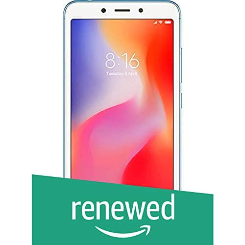 (Renewed) Mi Redmi 6 (Blue, 3GB RAM, 64GB Storage)