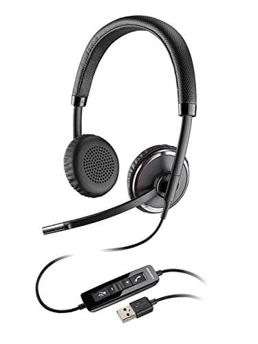 Plantronics Blackwire 500 C520-M Wired Closed Back Headphone (Black)