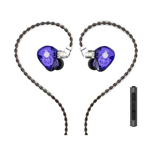 HIDIZS MS1-Rainbow in-Ear Monitor Headphones, Hi Res Wired Earphones, Polymer Diaphragm Hi-Fi IEM Earphones with Detachable Cable 2pin 0.78mm for Andr