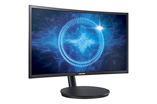 Samsung 23.5 inch (59.8 cm) Curved Gaming LED Backlit Computer Monitor - Full HD, VA Panel with VGA, HDMI, DP, Audio Ports - LC24FG70FQ (Black)