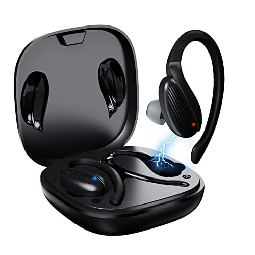 Newly Launched EDYELL® Overhook UPGRADED C5P True Wireless Bluetooth Earbuds/Earphones/in-Ear TWS Stereo Headphones with Advanced Bluetooth V5.1 IPX7 Waterproof Extra-Long Playtime, Built-in Mic with Deep Bass for Sports and Workout