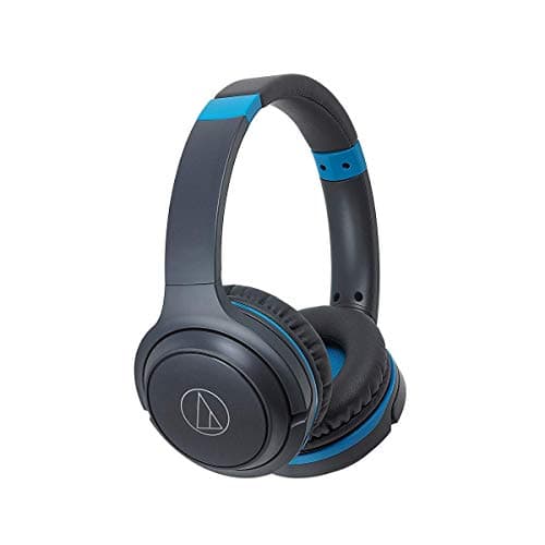 Audio-Technica ATH- S200BTGBL Wireless Bluetooth On Ear Headphone with Mic (Grey Blue)