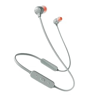 JBL Tune 115BT in-Ear Wireless Headphones with Deep Bass, 8-Hour Battery Life and Quick Charging (Grey)