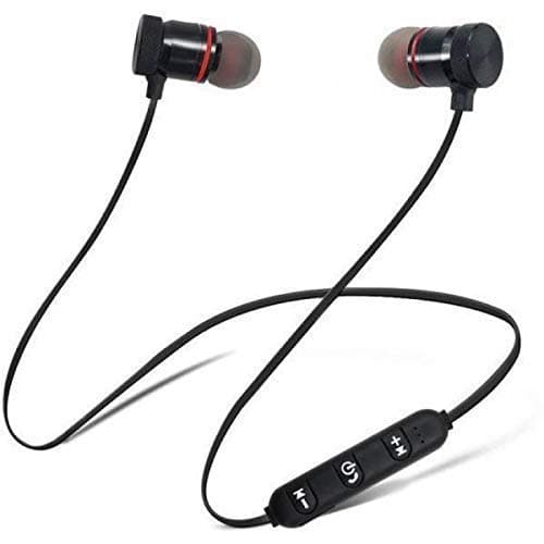 MODIK C003 Magnetic Wireless Bluetooth Headset Hands-Free Bluetooth Earphone Headphone for Calling with Built-in Mic for All Smartphone