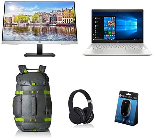 HP Pavilion 14 14-ce3022TX 2019 14-inch Laptop (10th Gen Core i5-1035G1/8GB/1TB HDD + 256GB SSD/Windows 10, Home/2GB Graphics), Mineral Silver + Heads