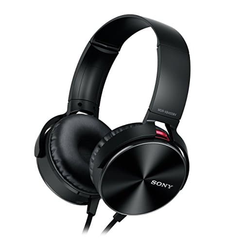 (Renewed) Sony MDR-XB450BV Wired On Ear Headphone (Black)