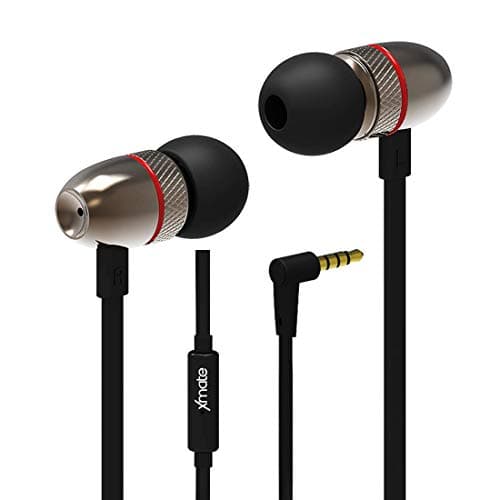 Xmate Joy in-Ear Metal Wired Headphones with Bass & Mic - (Black)