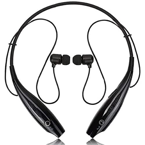 Wireless Bluetooth Headphones Earphones for OnePlus 10T / OnePlus 10 T Original Sports Bluetooth Wireless Earphone with Deep Bass and Neckband Hands-Free Call/Music, Sports Earbuds, Sweatproof Mic Headphones with Long Battery Life and Flexible Headset ( ST5, BT- HB, BLACK)