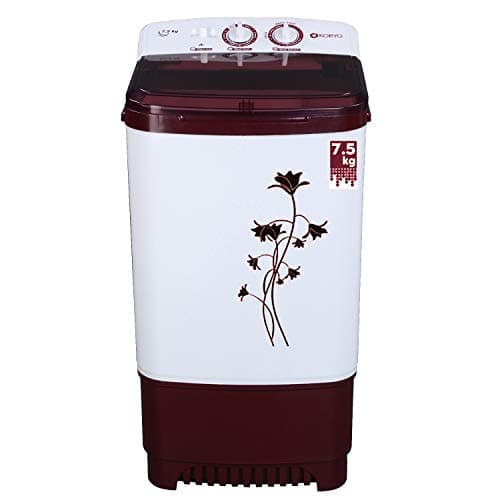 Koryo 7.5kg Semi Automatic Washer only (KWM7819WSA, Red)