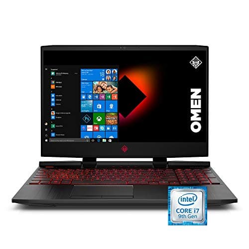 HP Omen 2019 15-Inch Gaming Laptop with Intel i7-9750H Processor, NVIDIA GTX 1660Ti 6 GB, 8 GB RAM, 256 GB SSD, VR Ready, Windows 10 Home (15-dc1020nr