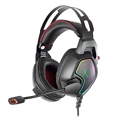 (Renewed) Cosmic Byte Equinox Europa 7.1 USB Dual Driver Gaming Headset with Software, Spectra RGB LED and ENC Microphone