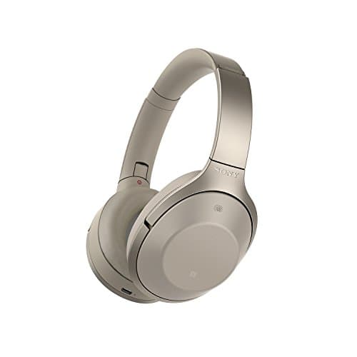 Sony MDR-1000X Wireless Digital Noise Cancellation with Hi-Res Audio Headphones (Gray Beige)