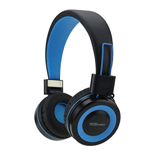 Portronics POR-011 Muffs G Wireless Bluetooth 4.2 Stereo On-Ear Foldable Headphones with Immersive Stereo Sound Hands Free Mic (Blue)