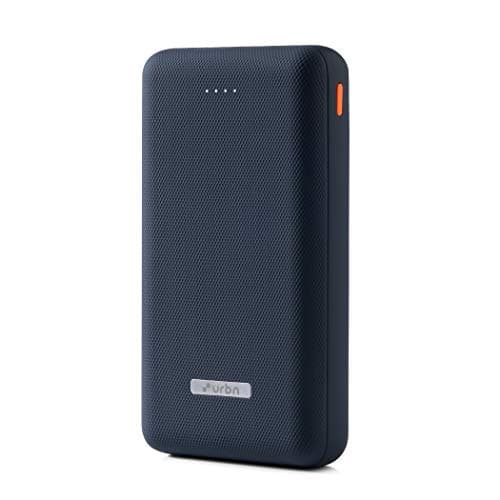 URBN 20000 mAh Li-Polymer Ultra Compact Power Bank with 12W Fast Charge and (Blue)
