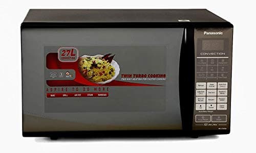 Panasonic 27L Convection Microwave Oven(NN-CT64HBFDG, Black mirror + Golden , Zero Oil)