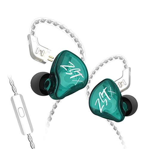 erjigo Kz Zst X In-Ear Monitors, Upgraded Dynamic Hybrid Dual Driver Zstx Earphones, Hifi Stereo Iem Wired Earbuds/Headphones With Detachable Cable Fo