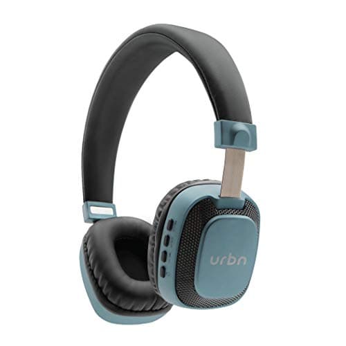 (Renewed) URBN Thump 700 Bluetooth Wireless Light Up On-Ear Headphones (Blue)