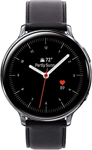 Samsung Galaxy Watch Active 2 (Bluetooth + LTE, 40 mm) - Silver, Steel Dial, Leather Straps