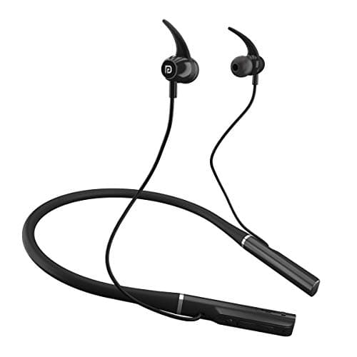 Portronics Harmonics 300 POR-1181 Stereo Wireless Bluetooth 5.0 Sports Headset with High Bass (Black)