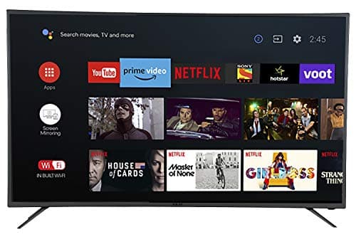 AKAI 140 cm (55 Inches) 4K Ultra HD Smart LED TV AKLT55U-DT55V (Black)