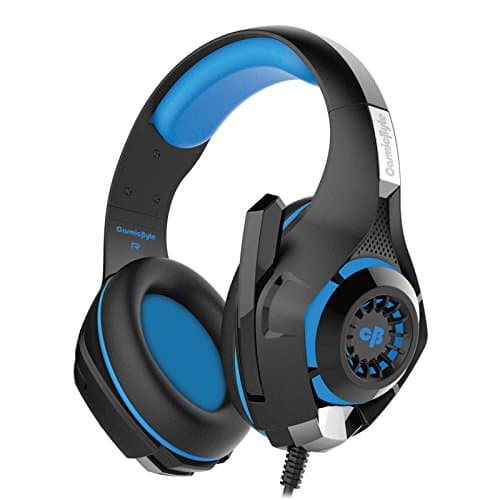 (Renewed) Cosmic Byte GS410 Headphones with Mic and for PS4, Xbox One, Laptop, PC, iPhone and Android Phones (Black/Blue)