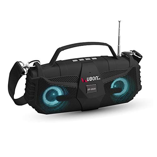 UBON SP-6820 10W Octane Wireless Bluetooth Speakers with Dual Speaker Portable TWS Bluetooth Rechargeable Travel Speaker with 3.5mm Aux, FM, SD Card &