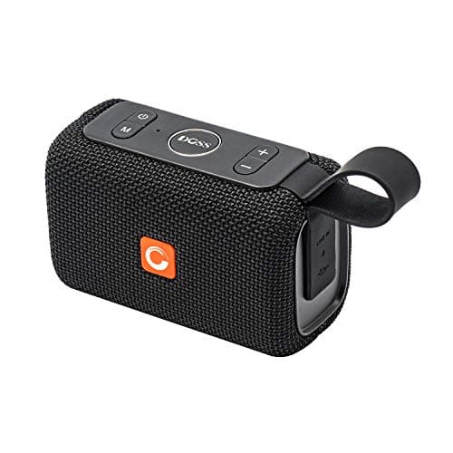 DOSS E-Go Portable Bluetooth Speaker with Loud Volume, Increased Bass, IPX6 Waterproof, Built-in Mic. Perfect Wireless Speaker for iPhone, Samsung and