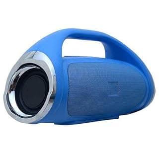 RSFuture Boombox Max Wireless Bluetooth Speaker with Mic, Powerful Bass Portable Wireless Bluetooth Speaker Splash Proof Sub Woofer Loudspeaker TF MP3 in-Built Mic (Blue)