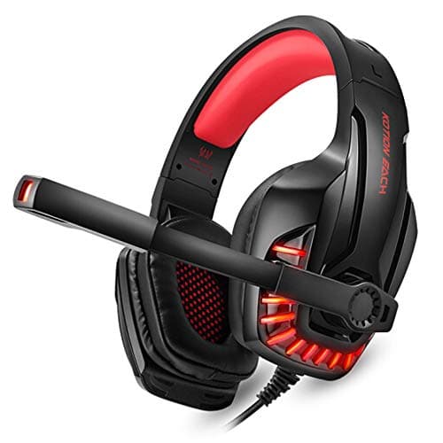 Kotion Each G9100 Gaming Headphones with Mic and LED Light (Black/Red)
