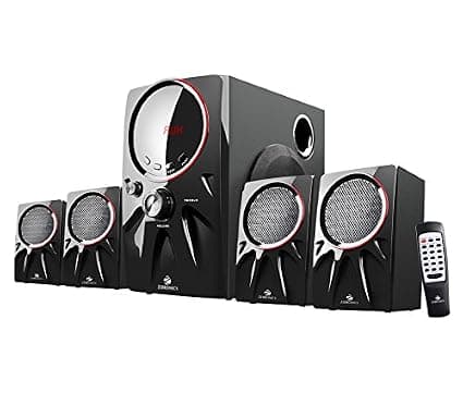 Zebronics Zeb-Punk 4.1 Multimedia Speaker with Bluetooth connectivity, USB Input and AUX Connectivity PC Speakers