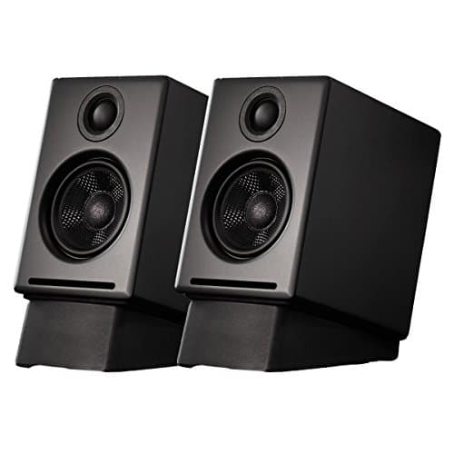Audioengine A2+ Powered Desktop Speaker Package (Black) With DS1 Desktop Speaker Stands Bundle