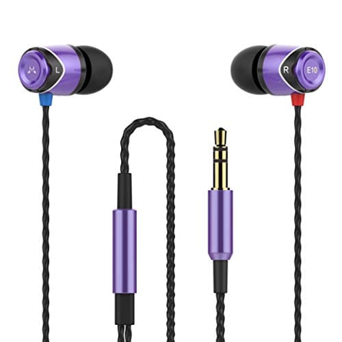 SoundMAGIC E10 Noise Isolating in-Ear Earphones (Black/Purple)