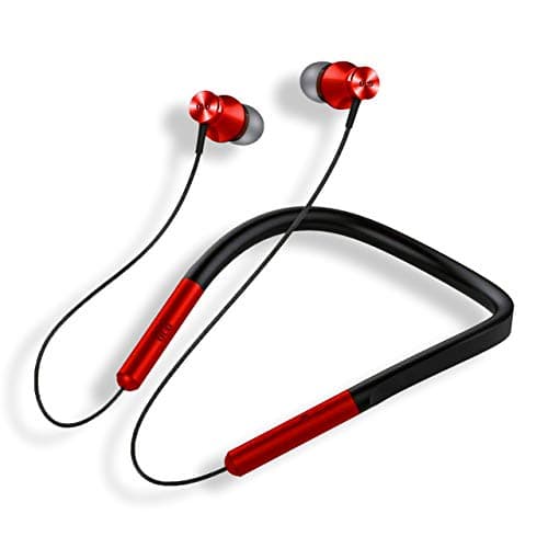 OUD HP70B Wireless Bluetooth Neckband Sound and mic Bluetooth Headset Earphone (Red)