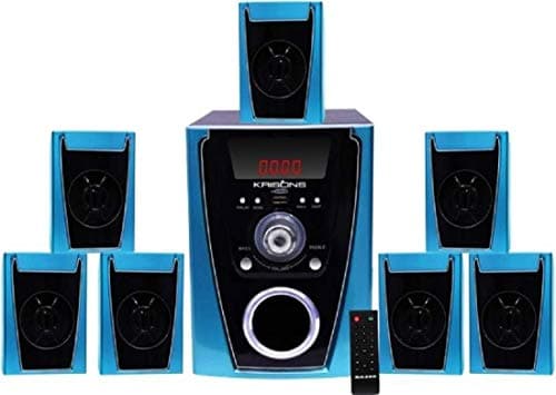 KRISONS Polo 7.1 Home Cinema Speaker System Multimedia with FM Stereo, Bluetooth, USB/SD/MMC/AUX Function