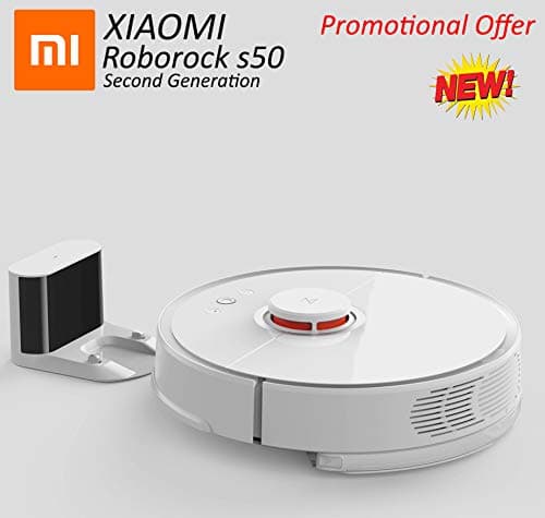 Roborock XIAOMI S50 Robot Vacuum Cleaner with Sweep Suction and Wet Mopping (White)