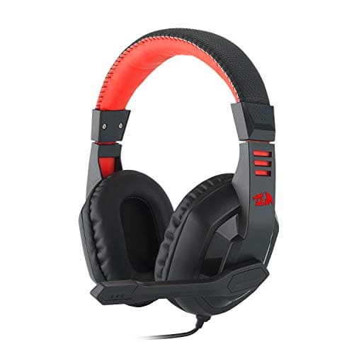 (Renewed) Redragon H120 Wired Gaming Headset with Microphone and Volume Control for Mobiles/Smart Devices, PC and PS4 (Black)