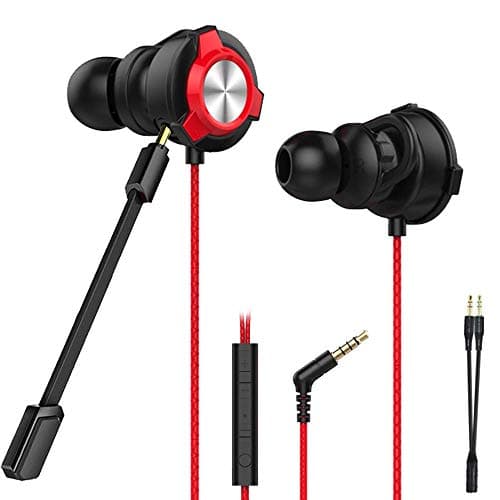 (Renewed) CLAW G9X Single Driver Gaming Earphones with Adjustable Boom & in-line Mic, Volume Control, Mute Switch & 3D Stereo Sound for iPhone