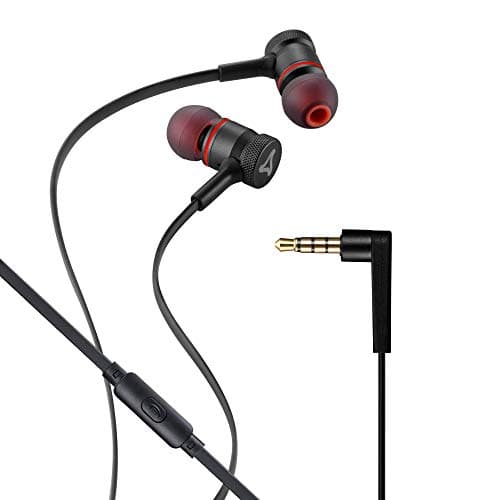 Syska HE2000 Ultra Bass Earphone - Red and Black
