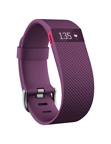 Fitbit Charge HR Heart Rate and Activity Wristband, Small (Plum)