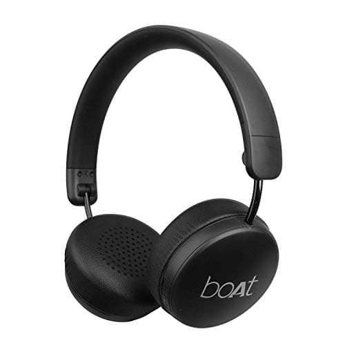 (Renewed) boAt Rockerz 440 Wireless Bluetooth Headset with in-Built Mic (Black)