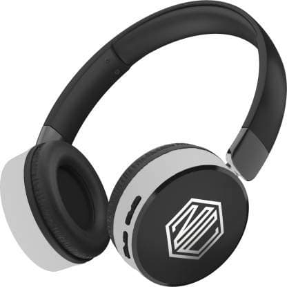 Nu Republic Dubstep Wireless Headphones with Mic (Black and Silver)