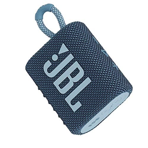 (Renewed) JBL GO3 Ultra Portable IP67 Water & Dustproof Bluetooth Speaker (Without Mic, Blue)